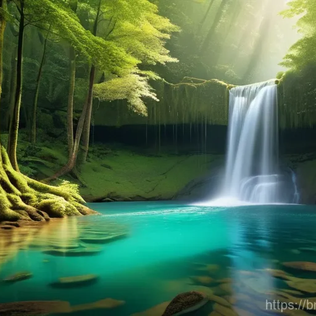 폭포와 자연 생태계 - **Prompt 1: Enchanting Waterfall Serenity**
"A breathtaking panoramic view of a majestic waterfa...